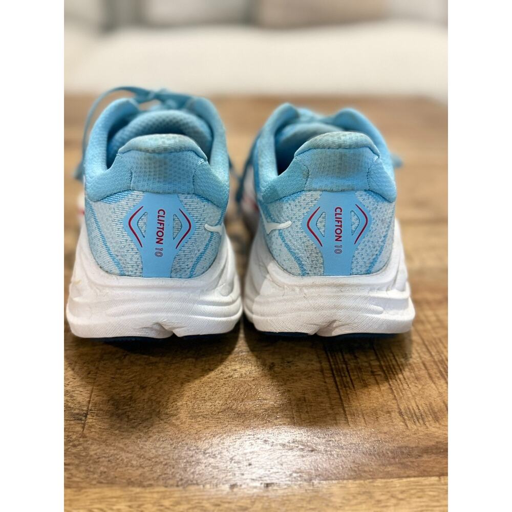 Hoka Clifton 10 Running Shoes Women's 8B Light Blue Mesh Sneakers 1162031 SBLF - Picture 4 of 9